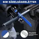 WORKPRO Lames de scie alternatives - 32 pièces - Bois, métal et plastique - Avec sac - Compatibles Bosch, Dewalt, Makita, Ryobi, Milwaukee image 3