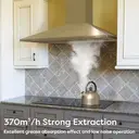 DeLonghi KA190 SS 60cm Chimney Cooker Hood, Ducted OR Recirculation image 1