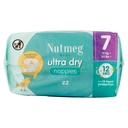Nutmeg Baby Ultra Dry Nappies Size 7 22 Pack image 5