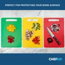 Chef Aid Large Multi-Colour Chopping Board Set of 4 image 2