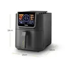 Tower AirX 5 L Digital Single Basket Air Fryer, 1500 W, Grey, AI and Vortx Technology, 6 Presets, T17166 image 8