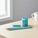 FABER-CASTELL Sparkle Lot de 2 crayons graphite et accessoires irisés - Océan image 2