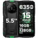 DOOGEE Fire 3 Pro Android 15 AI Rugged Smartphone, 16GB+128GB/2TB Octa-Core, 8350mAh/18W, 5.5-inch HD+ IPS, Dual SIM 4G Mobile Phone, 16MP Camera, Widevine L1, 3.5mm Jack, Face ID, OTG, NFC image 0