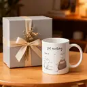 Alphynix 1 Mug blanc 33cl avec "Anatomie du Chat" tableau humoristique comparant chat normal vs dodu, cadeau de Noël ou Thanksgiving félin drôle,Le cadeau de la saint-valentin, cadeau d’anniversaire image 4