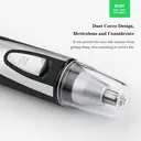 Sparoma Ear and Nose Hair Trimmer, Battery-Powered, Suitable for Ear and Nose Hair, Facial, Eyebrow, IPX7 Waterproof, Stainless Steel Blades, With Dust Cap – TC-3550, Black image 6