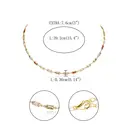 Ever Faith Colourful Cubic Zirconia Thin Tennis Choker Necklaces image 2