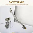 HOMCOM Storage Chest Box White image 9