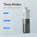 Rushi R-B41 Electric Water Flosser, IPX7 Waterproof, Three Modes, High-Frequency Pulse, Magnetic Charging,White image 5