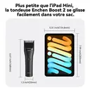 Tondeuse à cheveux électrique sans fil professionnelle ENCHEN Black Boost 2 avec chargement rapide USB Type-C, pour hommes adultes, 1 pièce. image 5