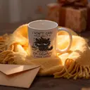 Alphynix 1 Mug blanc 33cl avec "Je me fiche du jour qu'il est" Grumpy Cat & citation café, cadeau humour matinal relatable pour Noël ou Thanksgiving,Le cadeau de la saint-valentin, cadeau d’anniversaire image 5
