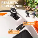 AIYAPLAY Kids Bumper Car 12V Waltz Car Ride on Toy 360° Rotation with Remote Control, Dual Joystick, Music, USB, LED Lights, image 2