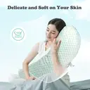 Welskin Wedge Pregnancy Pillow, Ergonomic High-Support Design with Adjustable Cushions, Green – Model XT-02 image 6