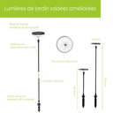 VIVREAL Guirlande lumineuse à drapeau double ronde solaire, lot de 4, TPL010, Offre Nouvel An, Meilleurs choix cadeaux image 9