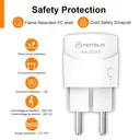 Antela alexa mini wlan-steckdose mit strommessung, kompatibel mit Google Home, Smart Life App, 2,4 GHz, überspannungsschutz, 4 stück image 1