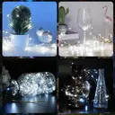 VIVREAL 2 Stück Solar-Kupferdraht-Lichterketten – 8 m (26 ft) 80 LEDs, kaltweiß, wasserdichte Outdoor-Lichterketten für Garten, Terrasse & Feiertagsdekoration, Neujahrsverkauf, Top-Geschenkideen image 3