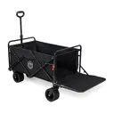 ochama Outdoor Camping Cart, Foldable Storage Camp Cart, Small Trolley for Picnic, Stall & Travel, Rear-Opening Trailer, Black, Rear-Openable, 150L image 8