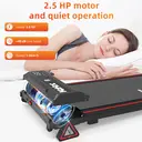 Slimme Walking Pad voor thuis met 3°/6°/9° hellingsverstelling, multifunctioneel LED-display, stille DC-motor, fitnessloopband voor lichte training image 5