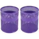 Senhoglb Lot de 2 organisateurs de bureau en maille - Violet image 0