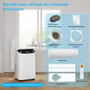 Humhold 12000 BTU mobiele airconditioner, 3,5 kW 3-in-1 AC-unit (koeling, ontvochtiger, ventilator), uiterst efficiënte slaapstand, automatische oscillatie met afstandsbediening, 24-uurs timer. image 8