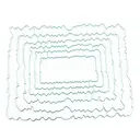 【3 € de réduction dès 10 €】1 ensemble de dies de découpe rectangulaires en métal pour papeterie décorative, loisirs créatifs et DIY, tampon de découpe pour scrapbooking et création de cartes image 2