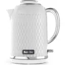 Breville Curve Electric Kettle, 1.7L, 3KW Fast Boil, Textured, White & Chrome - VKT117 image 0
