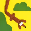 ZEZE Dachshund Shaped Cat Teaser Toy, Plush Bite Resistant, Interactive Self-Play Cat Toy image 4