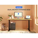FLEXISPOT in hoogte verstelbaar bureauframe, elektrische bureaupoten met dubbele motoren, LED-hoogtedisplay en 4 geheugenstanden, verstelbaar bureauframe E1 PRO, zwart image 1