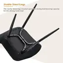 CLIPOP Dining Chairs Set of 2 Velvet Kitchen Chairs with Metal Legs Padded Counter Leisure Reception Chair for Dining Room Living Room Bedroom 0398 black 47*45*88.5cm image 6