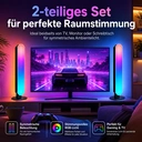 LED-Lichtleiste, RGB-Lichtleiste mit App und Fernbedienung, Musiksynchronisation, Timer, intelligente USB-Stromversorgung, Stimmungsbeleuchtung, 25 cm image 4