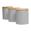 Maison by Premier Set Of Three Alton Grey Cannisters image 1