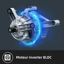 CHiQ Lave-linge frontal JW75883G, 7 kg, gris foncé, classe énergétique A, tambour 470 mm, 1400 tr/min, 16 programmes, vapeur, lavage intelligent image 7