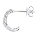 ALAIN MICHAL Intertwine Boucles d'oreilles argent 925 avec cadeau spécial Saint-Valentin image 2