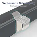 Store Double Roulant Seykey, Fixation par Clip, Sans Perforation pour Fenêtres, Double Store Roulant de 45 cm de Large, Store Roulant Double de Protection Solaire, 45x130 cm, Gris Foncé image 7