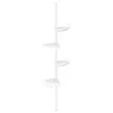 Ochama x SONGMICS Bathroom Storage Rack, Adjustable 4-Tier Corner Shelf for Shower, Organiser for Bathroom, White image 1