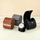 Oirlv Boîtier à montre de voyage 1 emplacement - Cuir noir image 3