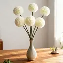 Wei's Moment 6Pcs Artificial
Flowers Artificial Hydrangea Decoration for Wedding Vase White image 0