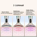 EYUSALL EMS Gesicht & Hals Massagegerät mit 3 Lichttherapie Modi, Anti-Falten Lifting Gerät mit 4 Betriebsarten Rosa image 5