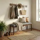 Dining Bench Orlando Walnut/Grey image 4