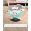 LEFANT N1 Aspirateur robot avec télécommande, silencieux, auto-recharge, puissance d’aspiration de 4500 Pa, recharge automatique, version sans Wi-Fi, idéal pour les poils d’animaux sur sols durs et tapis image 1