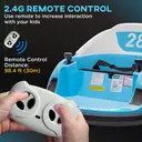 AIYAPLAY Kids Bumper Car 12V Waltz Car Ride on Toy 360° Rotation with Remote Control, Dual Joystick, Music, USB, LED Lights, image 7