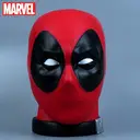 1pc Marvel Deadpool Head Piggy Bank Coin Bank Officially Licensed 3D PVC Figurine Money Box Savings Jar Collectible Desktop Organizer Home Decor Waterproof Shatterproof Hand Figurine Gift image 5