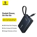 Baseus PicoGo Batterie externe numérique 10000mAh 45 W compatible iPhone 17 - Noir interstellaire image 7