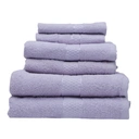 Thread & Loom Towel Set 2 x Bath Towels, 2 x Hand Towels, 2 x Face Cloths Lilac image 0