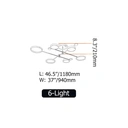 Homary Modern Gold Semi Flush Mount Light LED Ring Ceiling Light image 6