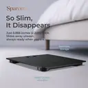 Sparoma AD-26 Gray-Black Electronic Scale – 2 AAA Batteries Powered (Batteries Not Included), 180kg Capacity, 0.05kg High Precision, 4mm Tempered Glass, LCD Display, Suitable for Bathroom, Bedroom and Home Use image 2