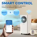 AUX 3-in-1 Portable Air Conditioner 7000 BTU, Class A Energy, Wi-Fi & Remote Control,4 modes,Self-Evaporation, R290, Window Kit Included image 3