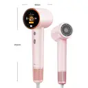 Uniorange H6 Plasma High Speed Hair Dryer (Lotus Pink), HD LCD Screen, 5 Smart Mode, 1600W Power & 1 Billion Plasma Ions, 110K RPM High-Speed Motor, Dries 5X Faster image 8