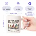 Alphynix 1Pc 11oz Ceramic Mug, Sarcastic Chicken Mug, Funny Chicken Lover Gift For Poultry Farmers, Chicken Keepers, Animal Lover Coffee Cup image 7