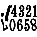 Alphabet Die Set – 26 Capital Letter Metal Cutting Dies, Durable Embossing Stencils for Scrapbooking, Card Making, Paper Crafts, Album, Decorative Words Template, Decor for Birthday Die-Cutting,10 numbers image 1