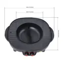 2-in-1 Elektrischer Griller Heisser Topf, 2000W, geteilter Yin-Yang-Hotpot, zwei unabhängige Drehregler, Antihaft-Beschichtung, herausnehmbare Ölwanne für 5-6 Personen image 2